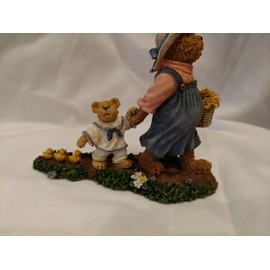 Boyds Bears Resin Momma Mcwaddles & Skippy Pregnancy Bearstone - Resin 5.25 IN
