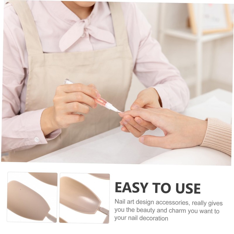 Baluue 1 Set Nail Art Wear Toenails Fake Nails Pink