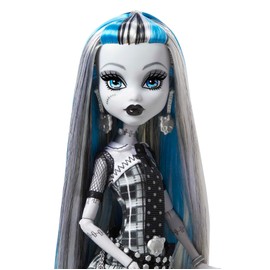 Monster High Doll, Frankie Stein in Black and White, Reel Drama Collector, Doll-Size and Life-Size Posters, Horror Flick Theme, Toys and Gifts, HKN29