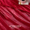 EHEYCIGA Fleece Blanket Red Throws for Sofas Fluffy Warm Soft