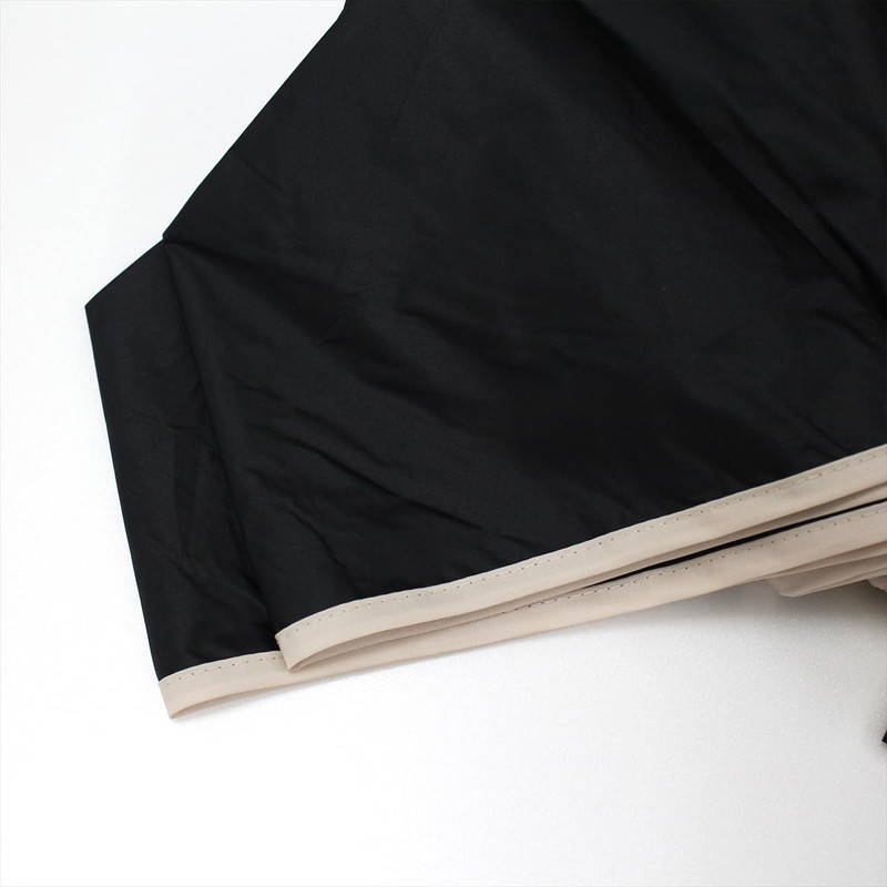 Nifty Colors 2370BK Folding Umbrella, Blackout Piping Mini