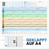 XXL Wandkalender 2026 A1 gefaltet auf A4 E&G Klasse Erwachsene