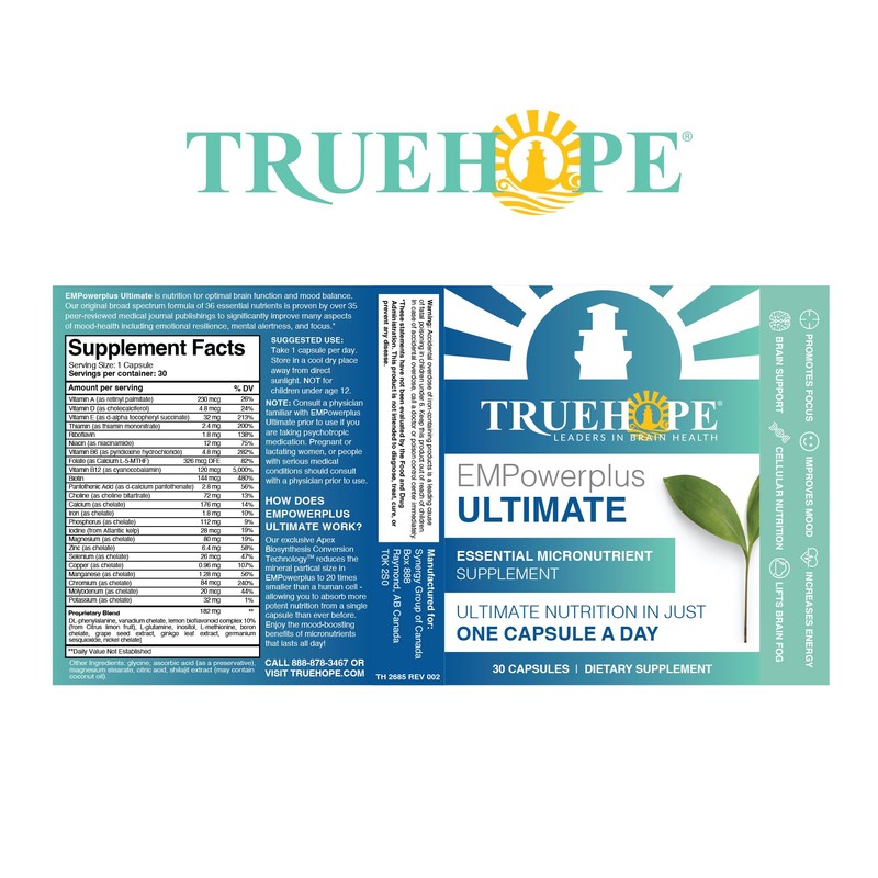 Truehope EMPowerplus Ultimate Strength | Most Effective Brain, Energy &