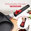 Bobikuke Fried Egg Pan, 3 Section Egg Skillet with Detachable