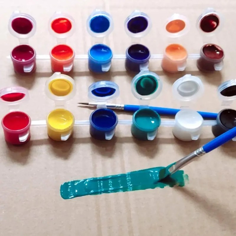 50 Tiras Vacías Para Pintura,tarros De Pintura, Recipientes