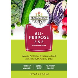 Bloom & Root All Purpose Natural Fertilizer for Plants and Vegetable Gardens (4 Pounds)
