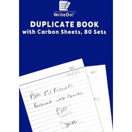 A5 Duplicate Book with Carbon Sheet - 1-80 Page Full-Size
