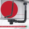 SPARES2GO Universal Extra Long Bath Sink Overflow Tube Flexible Extendable