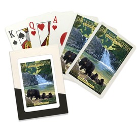 Lantern Press Great Smoky Mountains National Park, Tennessee, Abrams Falls (52 Playing Cards, Poker Size Card Deck with Jokers)
