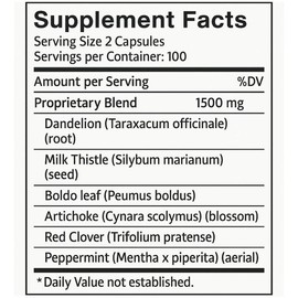 New Life Limpieza Suprema Hígado Riñones y Vesícula, Dandelion Root & Milk Thistle, 100 Veg Capsules Dietary Supplement