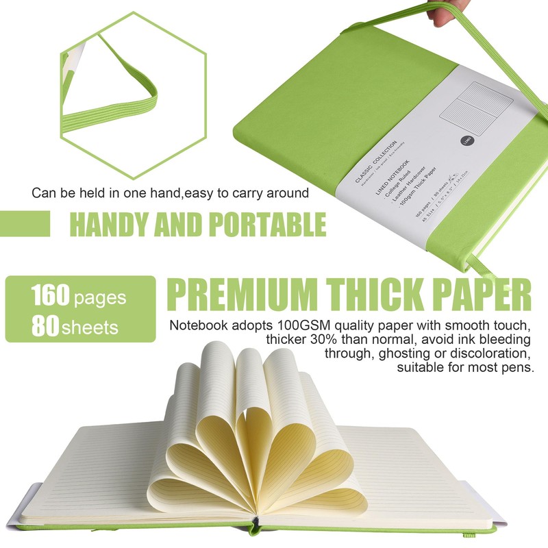 EMOMAS Lined Journal Notebook – Hardcover Notebook for Men &
