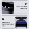 Tmengdao Car Ashtray with Lid,Smokeless Ashtray for Cup Holder Smell
