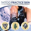 NISIMP 20pcs 3mm Tattoo Practice Skin with Transfer Paper,5PCS Thickness