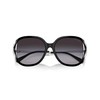 COACH Women's HC8396U Universal Fit Square Sunglasses, Black/Grey Gradient, 56