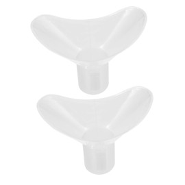 iplusmile Portable Eye Flushing Cup Set Plastic Eye Wash Cup for Daily Use Travel 2 Pack