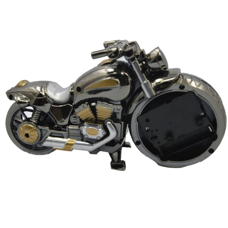 Gearmax Retro Motorcycle Style Students Alarm Clock Desk Time Clock
