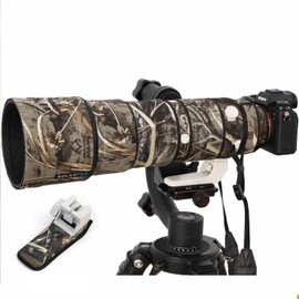 ROLANPRO Camouflage Lens Cover for Sony FE 200-600mm F5.6-6.3G OSS 3 Layer Waterproof Telephoto Lens Camouflage Cover Color: Dead Camo 9
