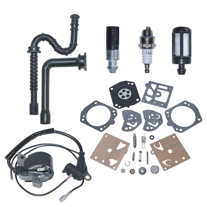 Gubeter Ignition Coil Spark Plug Set for Stihl Ms290 024