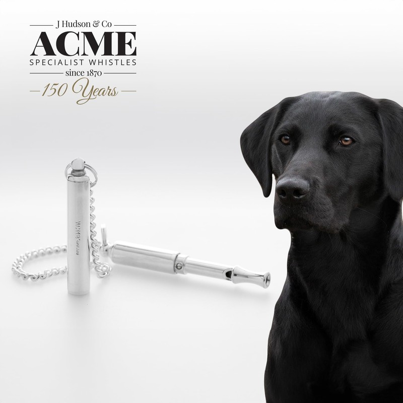 ACME original 'silent' dog training whistle no. 535. Adjustable frequency.