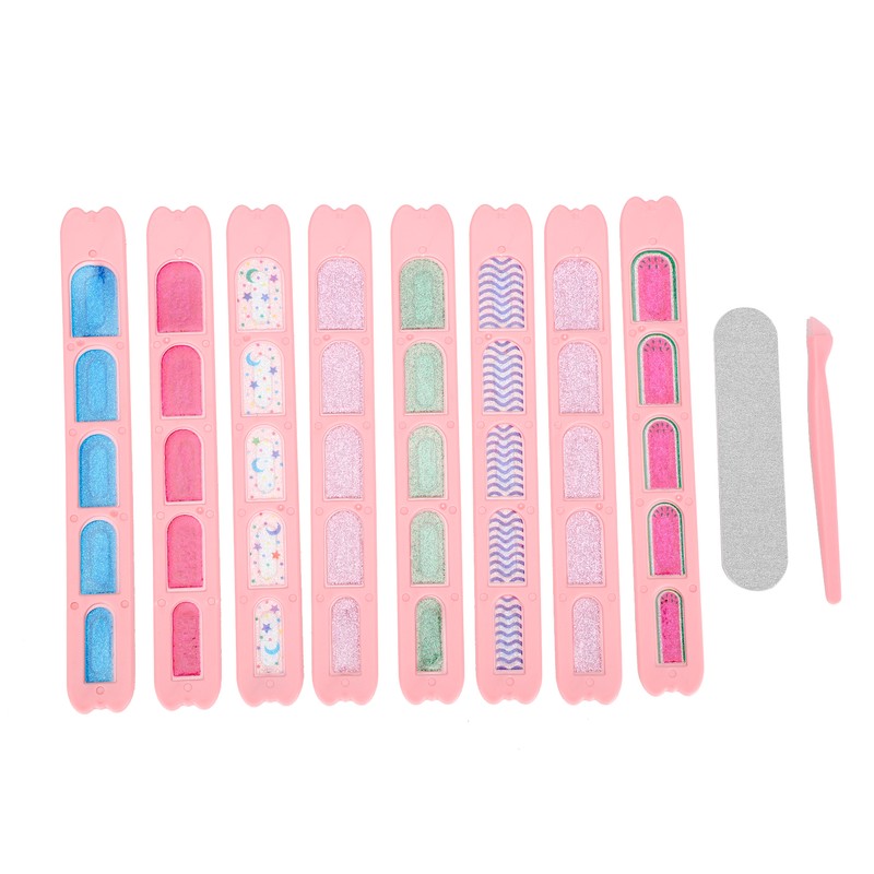 Nail Stamper Machine Set Nail File Nail Glitter Stickers Children