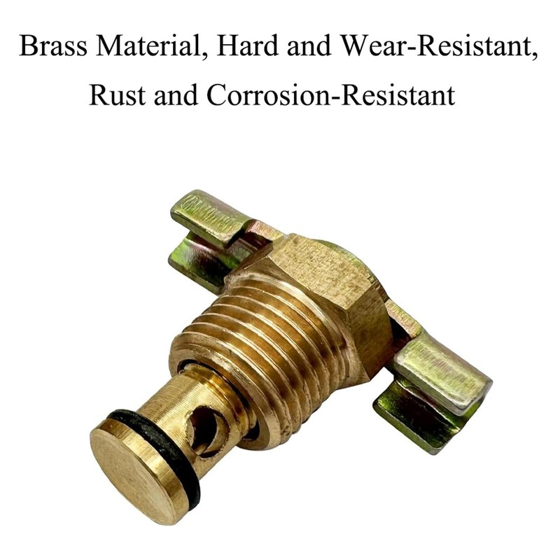 5 Pieces Brass Water Drain Valve, DN15 1/2 Inch Air