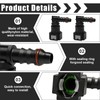 Pack of 2 Fuel Line Connectors, Hose Coupling, 90 Degree