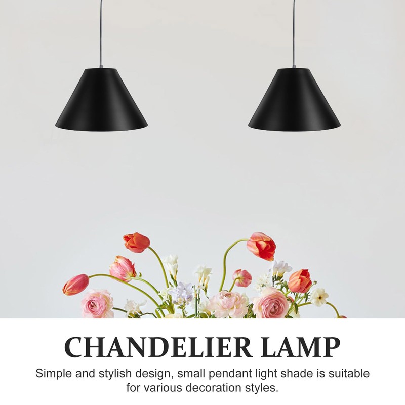 Baluue Industrial Light Shade, Cone Ceiling Bulb Guard, Black DIY
