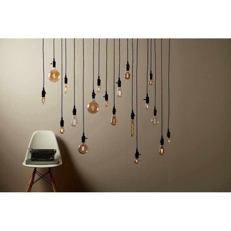 GE General Electric Vinta Small 60W Amber ST19 (2-Pack)