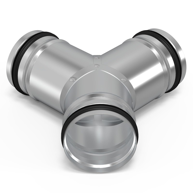 4" Duct Splitter for Exhaust Fan Dryer Vent Hose 3