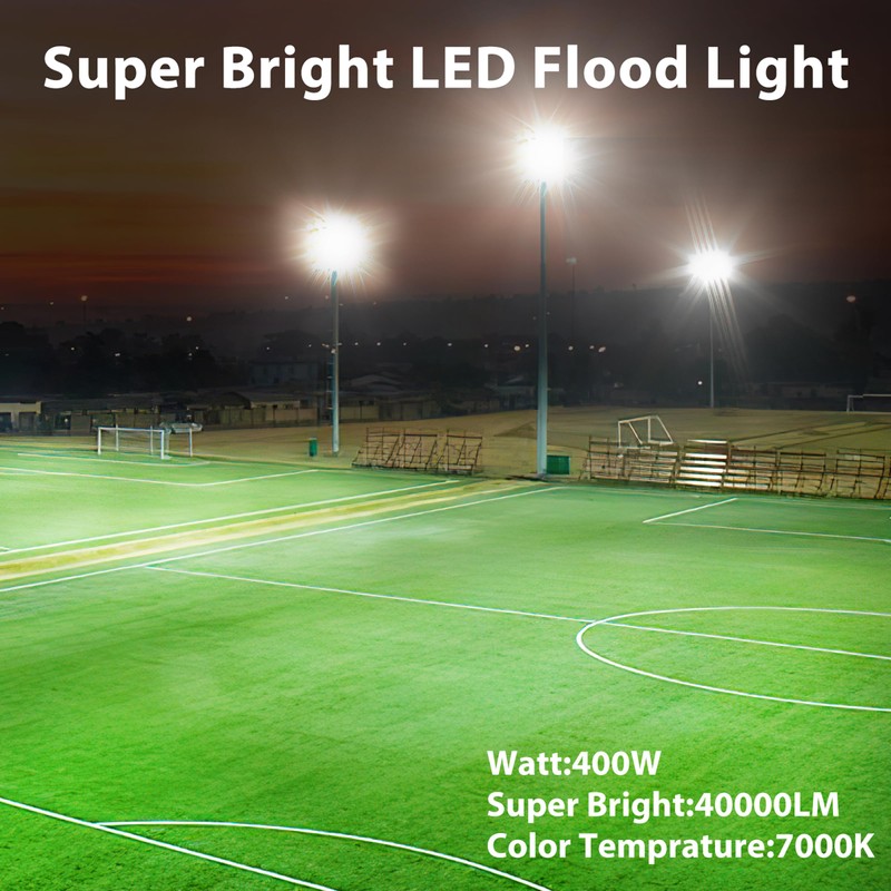 ISKYDRAW Stadium Lights 400W, 1 Pack 85-265V 40000LM Super Bright