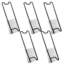 Rierdge 5Pcs Black Self Adjustable Picture Easel Stand Metal Self Adhesive Picture Frame Easel Small Frame Easel Backs 7.08" Tall for Picture Frame Photo Frame Back