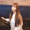 Mocha blonde straight hair extensions trendy fashion partial wig (WFHVCFH) / 모카블론드직모붙임머리 트렌디한 패션부분가발 (WFHVCFH)