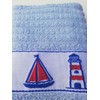 100% Cotton Tea Towels Waffle Embroidered Seaside Cooks Cloth 3