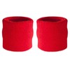 Premium Terry Cloth Cotton Wristband Pair - Color: Neon Pink
