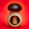 SIKORA NK-P Nutcracker Made of Beech Wood as Mushroom Figure