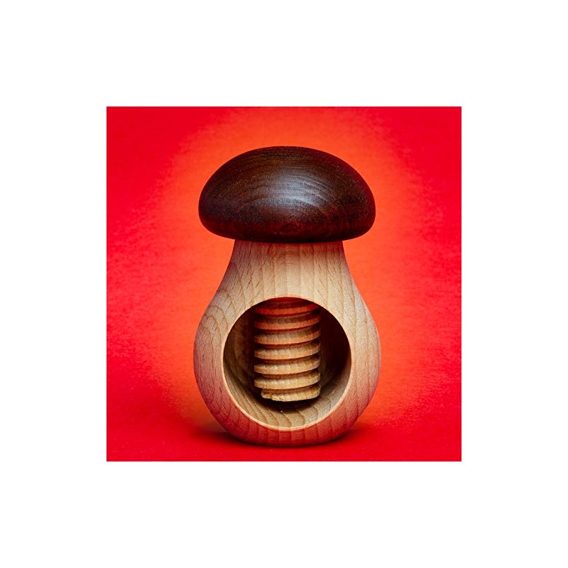 SIKORA NK-P Nutcracker Made of Beech Wood as Mushroom Figure