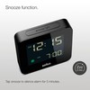 Braun Digital Alarm Clock with Snooze, Negative LCD Display, Quick