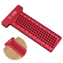 EsiFare T-Shaped Ruler, T-100 Woodworking Ruler, Carpentry Injury Ruler, Woodworking T-Shaped Scoya, Right Angle Ruler, Aluminum Ruler, Right Angle, Woodworking Scribe, High Precision, 0.04 inch (1 mm