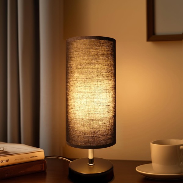 Bedside Lamp Black (without Bulbs), Table Lamp with Cable Switch,