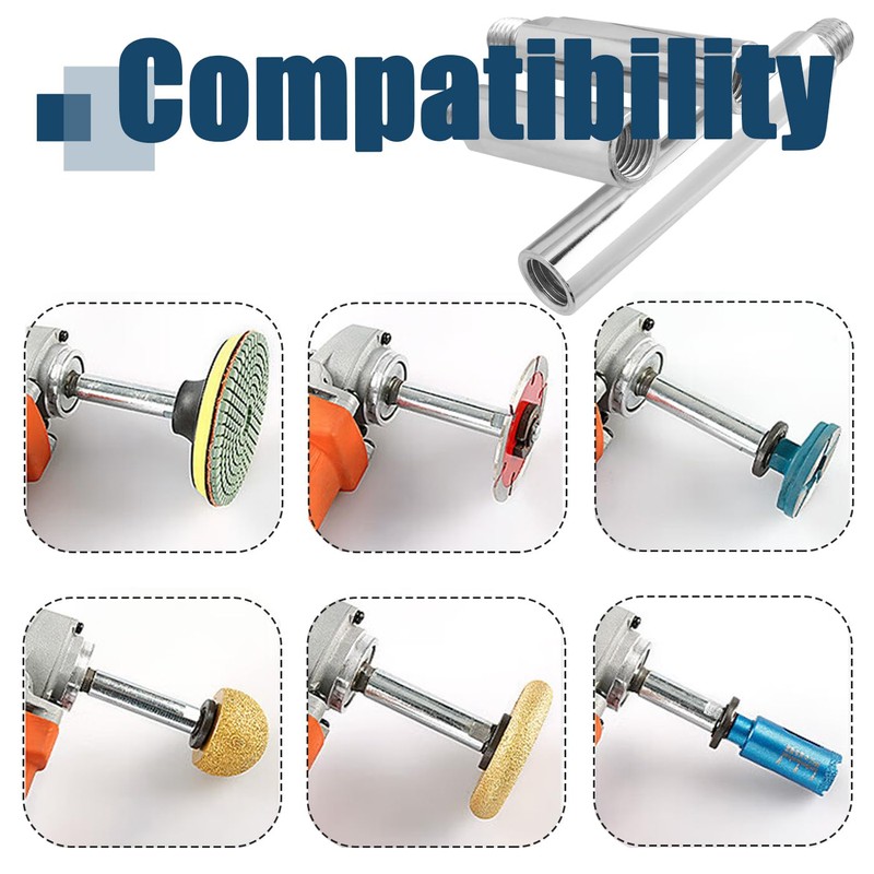 Bestgle 3 Pcs Angle Grinder Extension Shaft Set M5/8-11 Thread