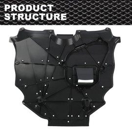 CNNELL New Engine Splash Shields Compatible with Toyota Camry Avalon 2018-2022 5142006010, 5142033010, TO1228232, TO1228252, TO1228285