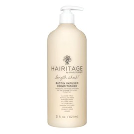 Hairitage Length Check Biotin Conditioner with Jamaican Black Castor Oil - Thickening + Volumizing - Sulfate Free + Color Safe + Vegan - Moisturizing Repair Conditioner for Thinning Hair 21 Oz.