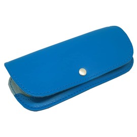 SAKAE F-20 TR700 Genuine Leather Glasses Case, blue
