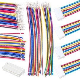 Kidisoii XH 2.54mm JST Female Connector with 22AWG Pre-Crimped Wire,JST XHP-12,2/3/4/5/6/7/8/9/10/12Pin Connector with Length of 10/20/50/80/100cm Wire (1 Set XH2.54 12Pin-100cm)