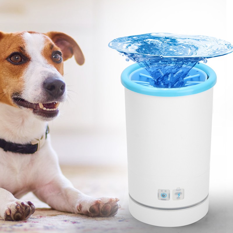 Pet Dog Foot Wash Cup USB Charging Automatic Cat Cleaning