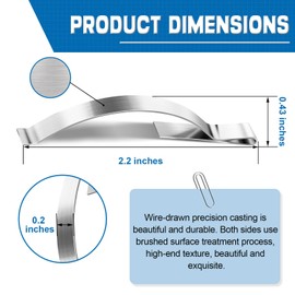 30 PCS Window Screen Tension Spring Clips - Securely Hold Screens in Aluminum Channels - 1/4” Wide 2-1/4” Long - Durable Stainless Steel Stabilizing Screen Windows