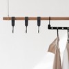 GGXZHT Pack of 10 S Hooks Black with Leather Loop,