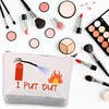 BDPWSS Funny Firefighter Makeup Bag Fire Extinguisher i Put Out
