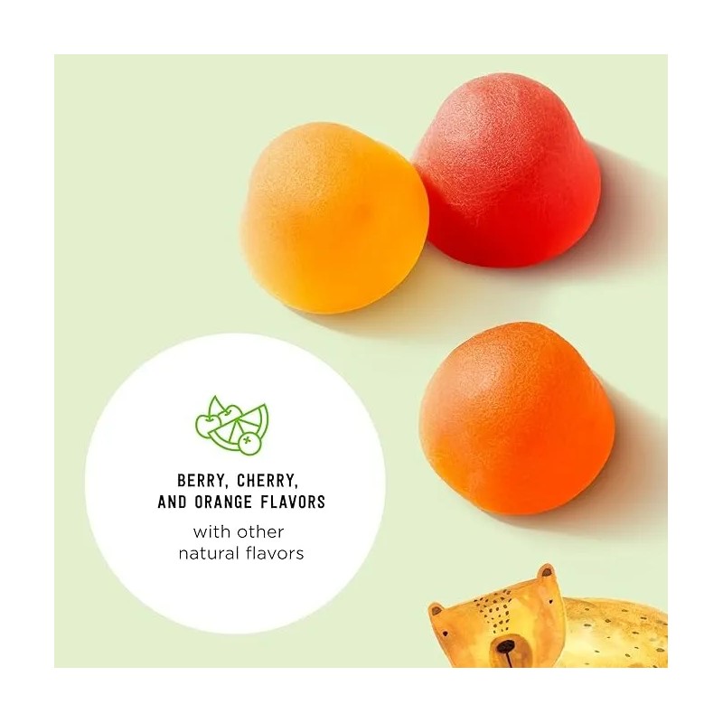 Mama Bear Multivitamínico Niños Crecimiento Saludable 60 Gum Sin Sabor