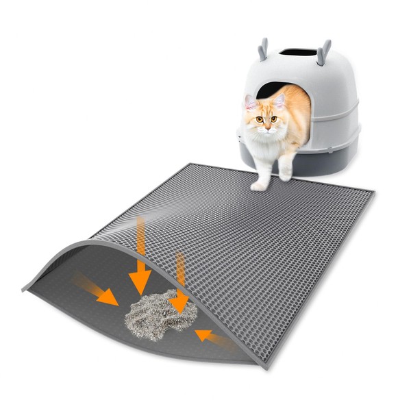 Garoopion Cat Litter Mat Litter Trapping Mat, Large 30" X